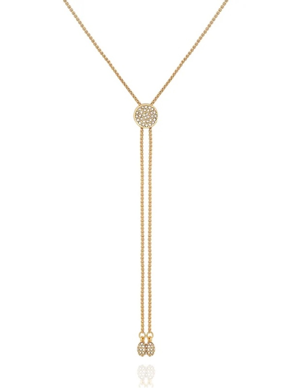 VINCE CAMUTO Pave Slider Bolo Necklace